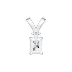 Sterling Silver Semi Mount Pendant Setting Emerald OCT 7X5mm DHJ
