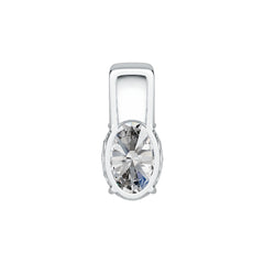 Sterling Silver Semi Mount Pendant Setting Oval OV 18x13mm DHJ