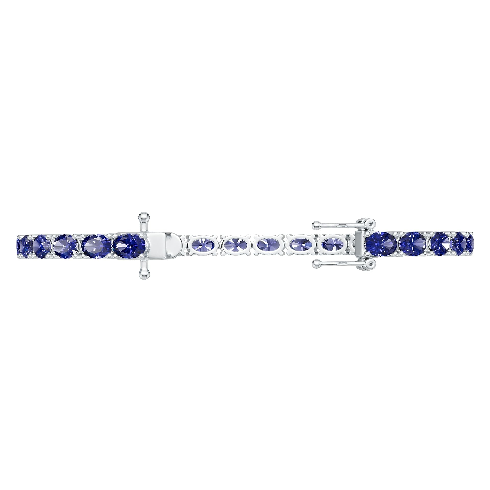 Sterling Silver Semi Mount Bracelet Setting Oval OV 6x4mm DHJ