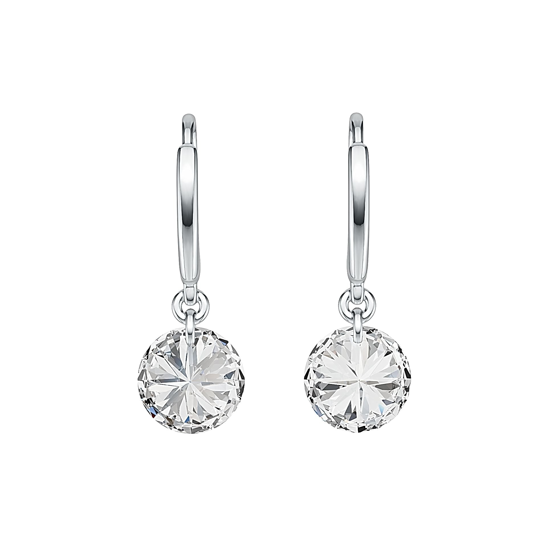 Sterling Silver Semi Mount Earrings Setting Round RD 8x8mm DHJ