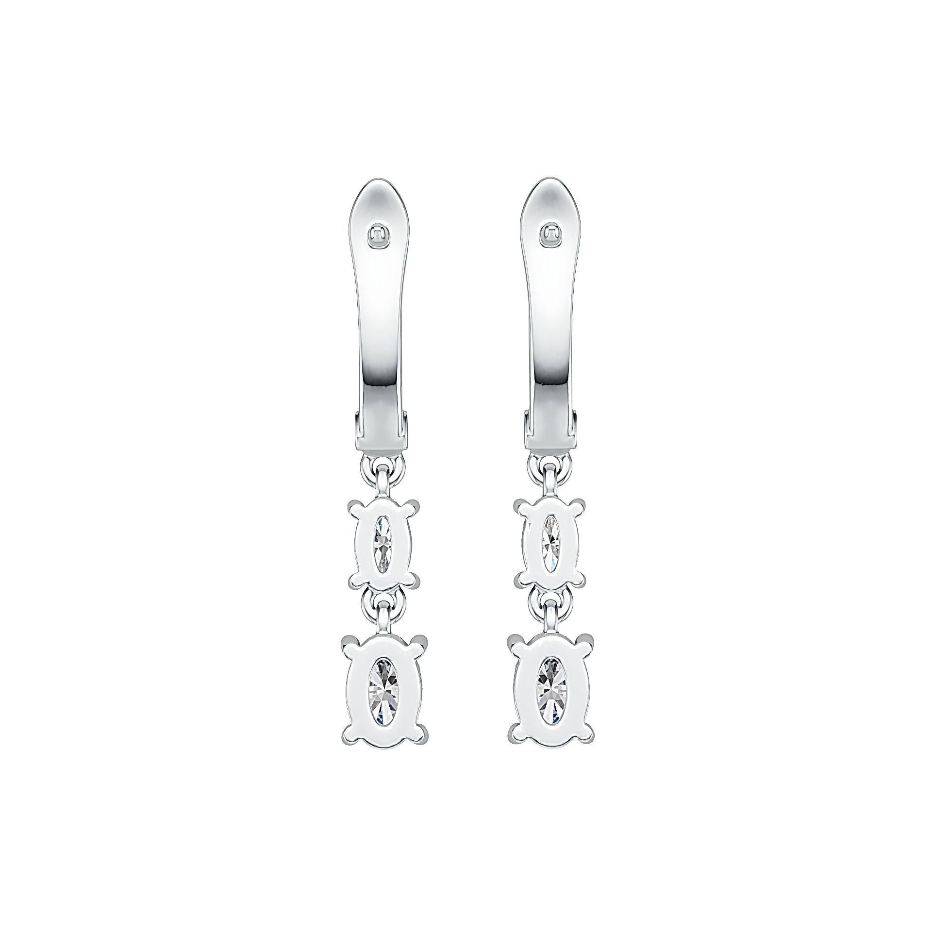 Sterling Silver Semi Mount Earrings Setting Oval OV 6X4mm OV 5X3mm DHJ