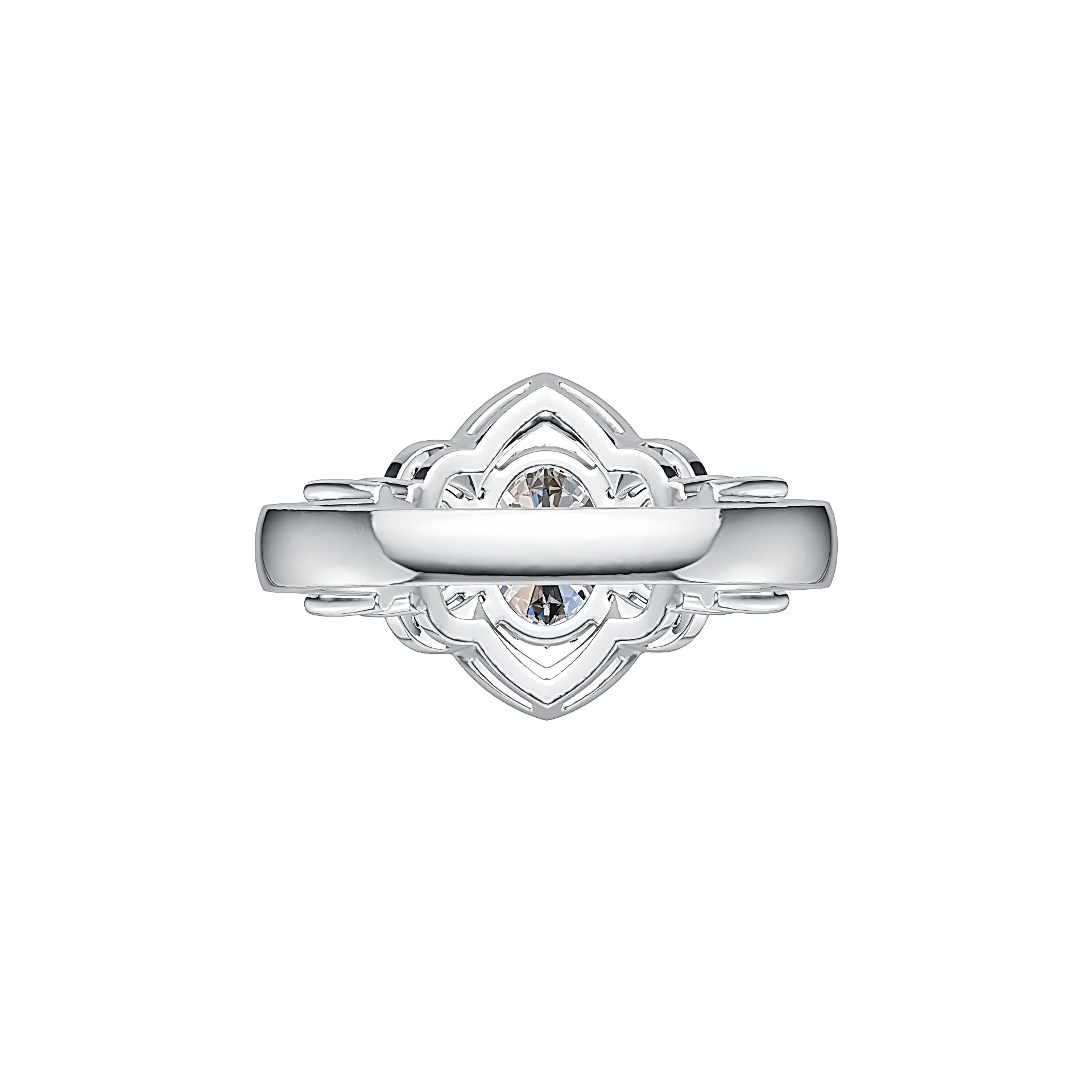 Sterling Silver Semi Mount Ring Setting Oval OV 8X6mm OV 5X3mm DHJ