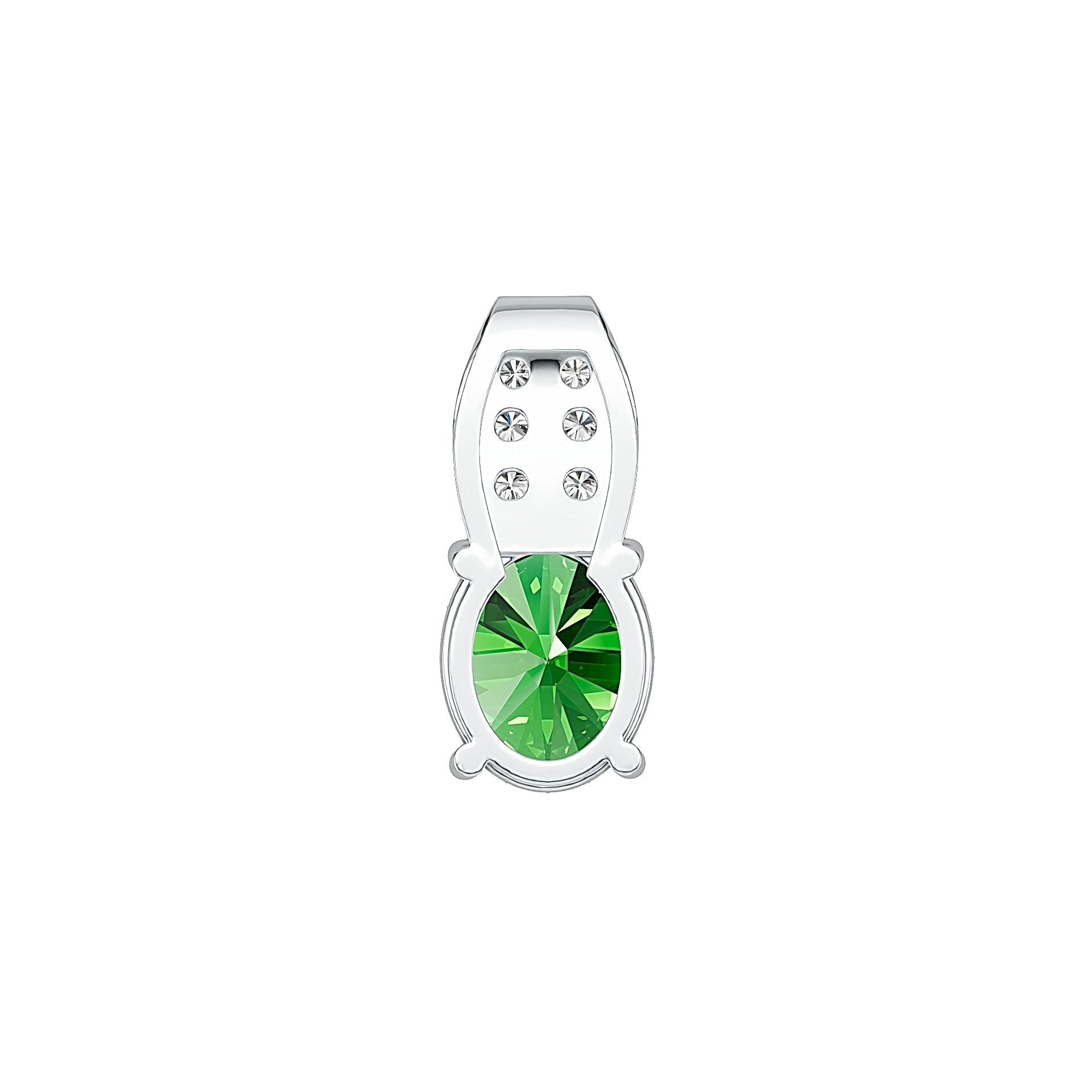 Sterling Silver Semi Mount Pendant Setting Oval OV 10X8mm DHJ