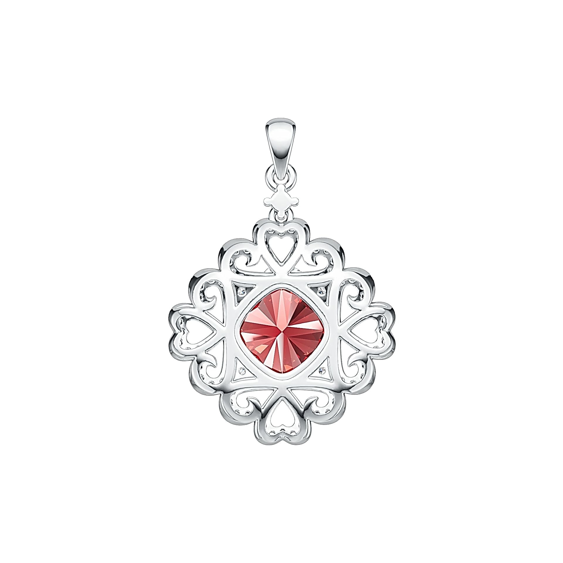 Sterling Silver Semi Mount Pendant Setting Cushion CU 10X10mm DHJ