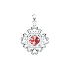 Sterling Silver Semi Mount Pendant Setting Cushion CU 10X10mm DHJ