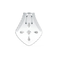 Sterling Silver Semi Mount Pendant Setting Pear PE 5X3mm CU 4X4mm DHJ