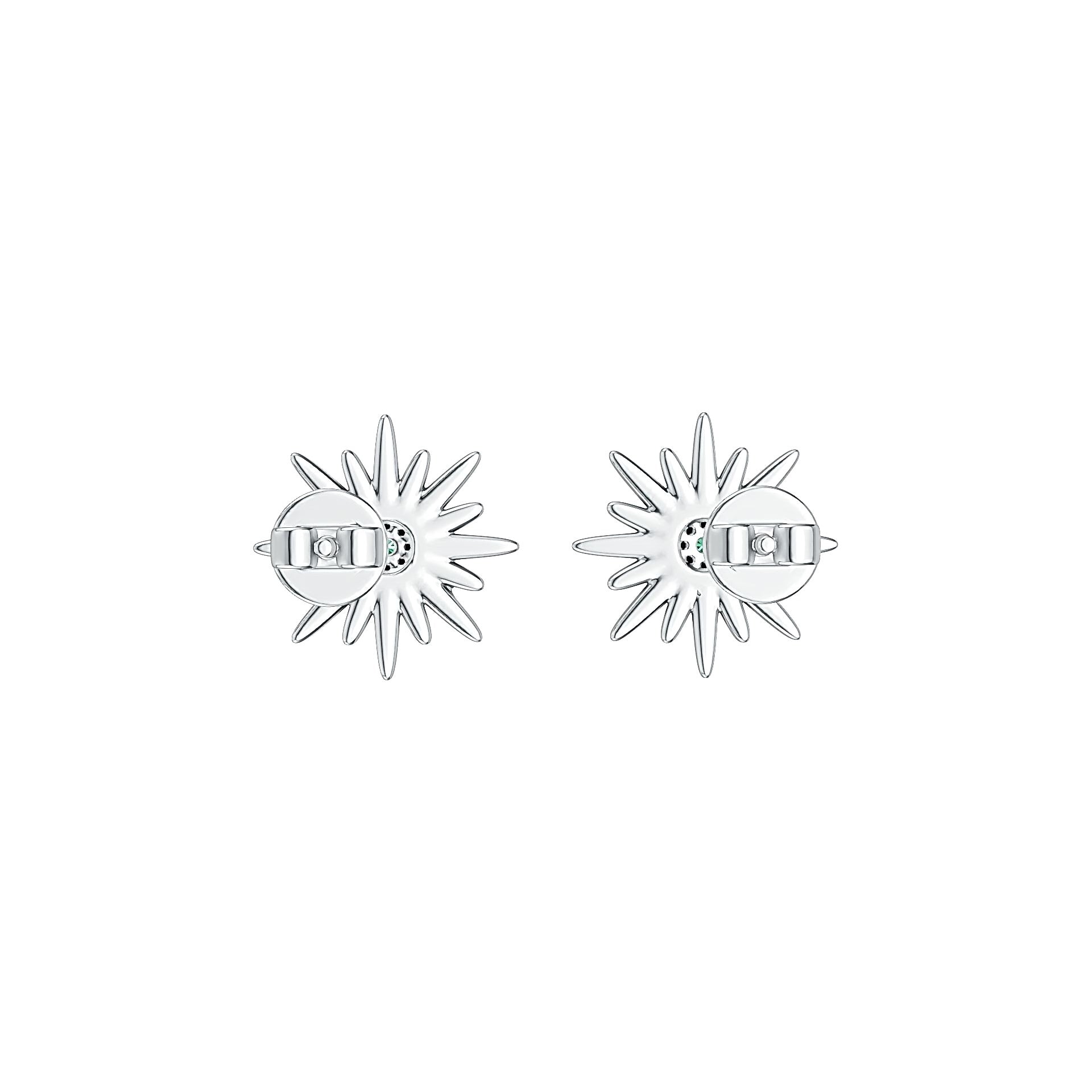 Sterling Silver Semi Mount Earrings Setting Round RD 1.4mm DHJ