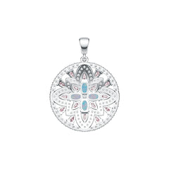 Sterling Silver Semi Mount Pendant Setting Oval OV 6X4mm PE 5X3mm DHJ