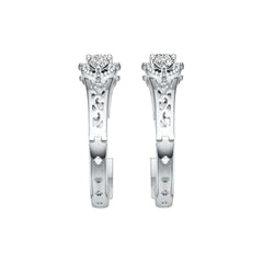Sterling Silver Semi Mount Earrings Setting Oval OV 5X4mm PE 4X3mm DHJ