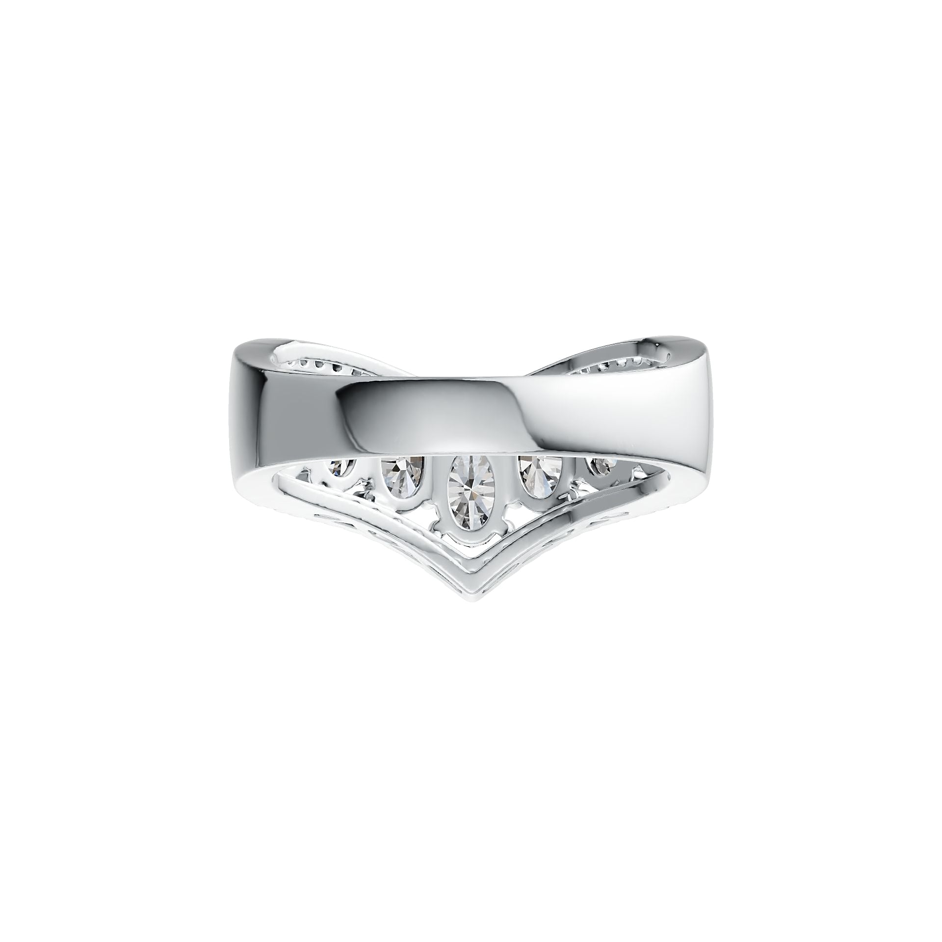 Sterling Silver Semi Mount Ring Setting Oval OV 6X4mm DHJ