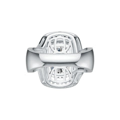 Sterling Silver Semi Mount Ring Setting Cushion CU 11X9mm DHJ