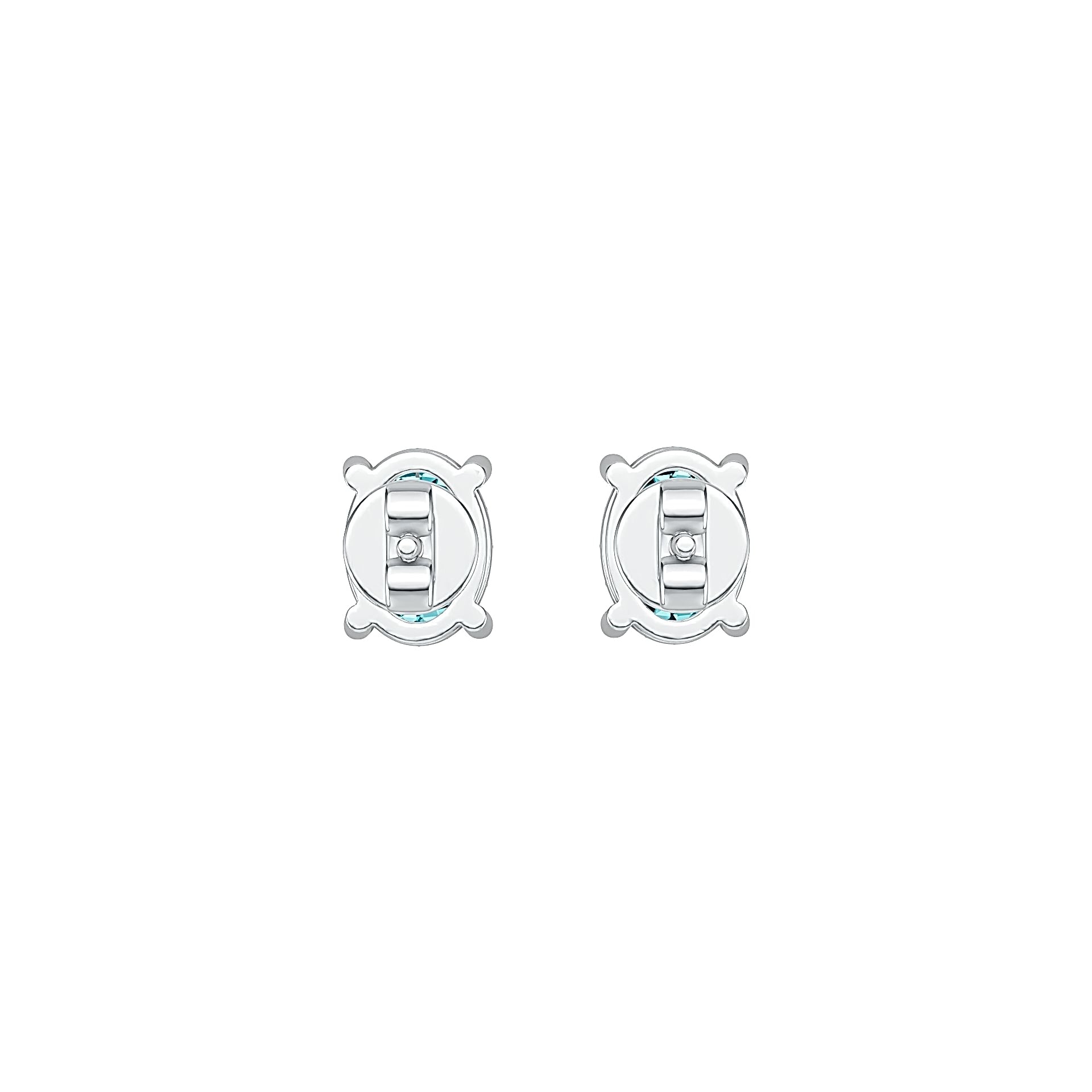 Sterling Silver Semi Mount Earrings Setting Oval OV 8X6mm DHJ