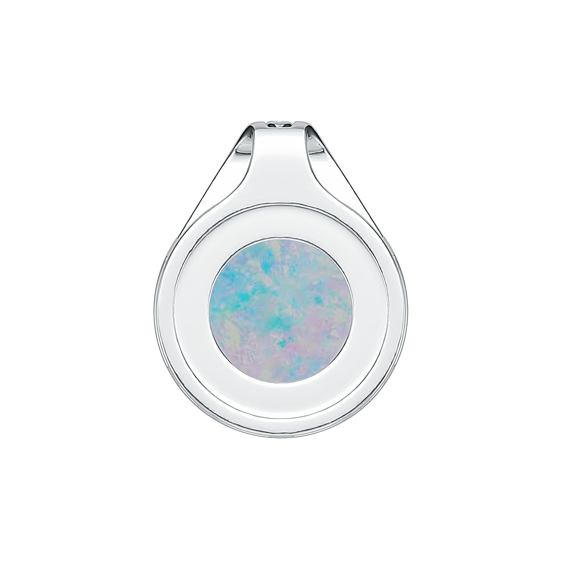 Sterling Silver Semi Mount Pendant Setting Round RD 10x10mm DHJ
