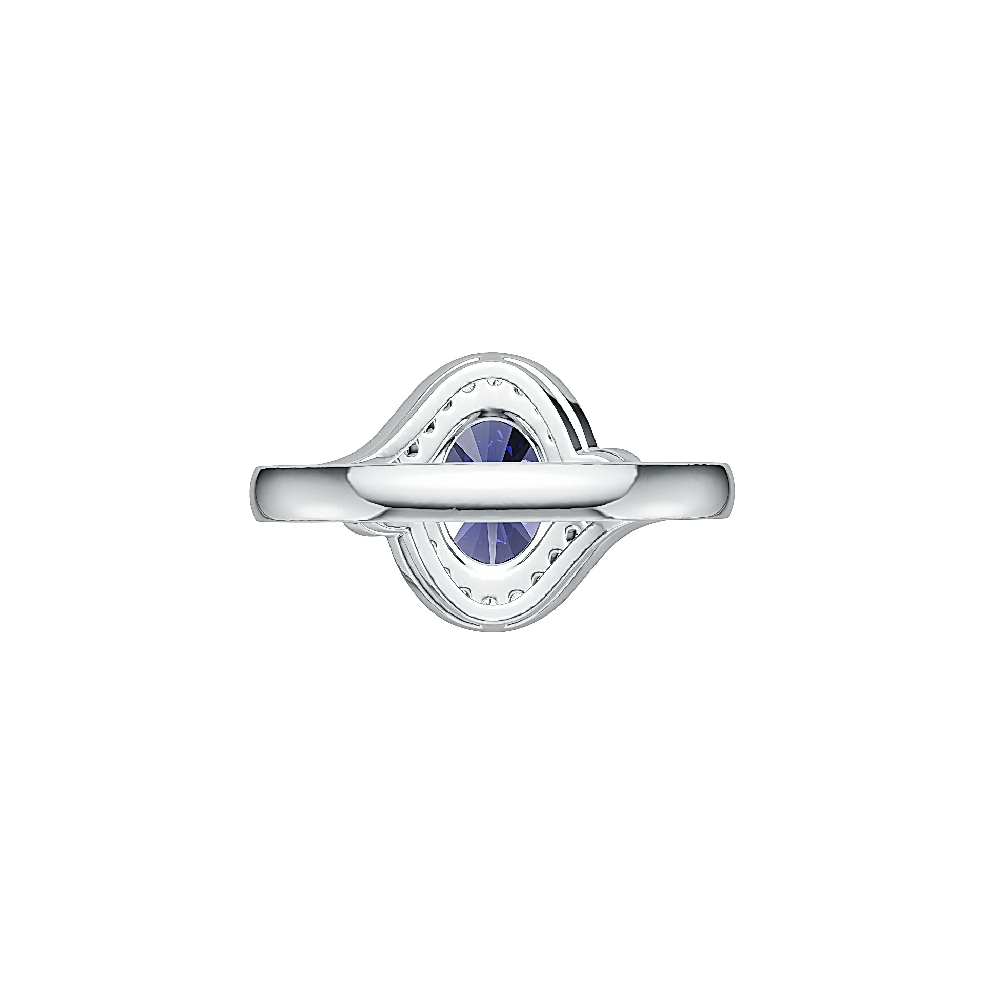 Sterling Silver Semi Mount Ring Setting Oval OV 9x7mm DHJ
