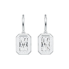 Sterling Silver Semi Mount Earrings Setting Emerald OCT 12X8mm DHJ