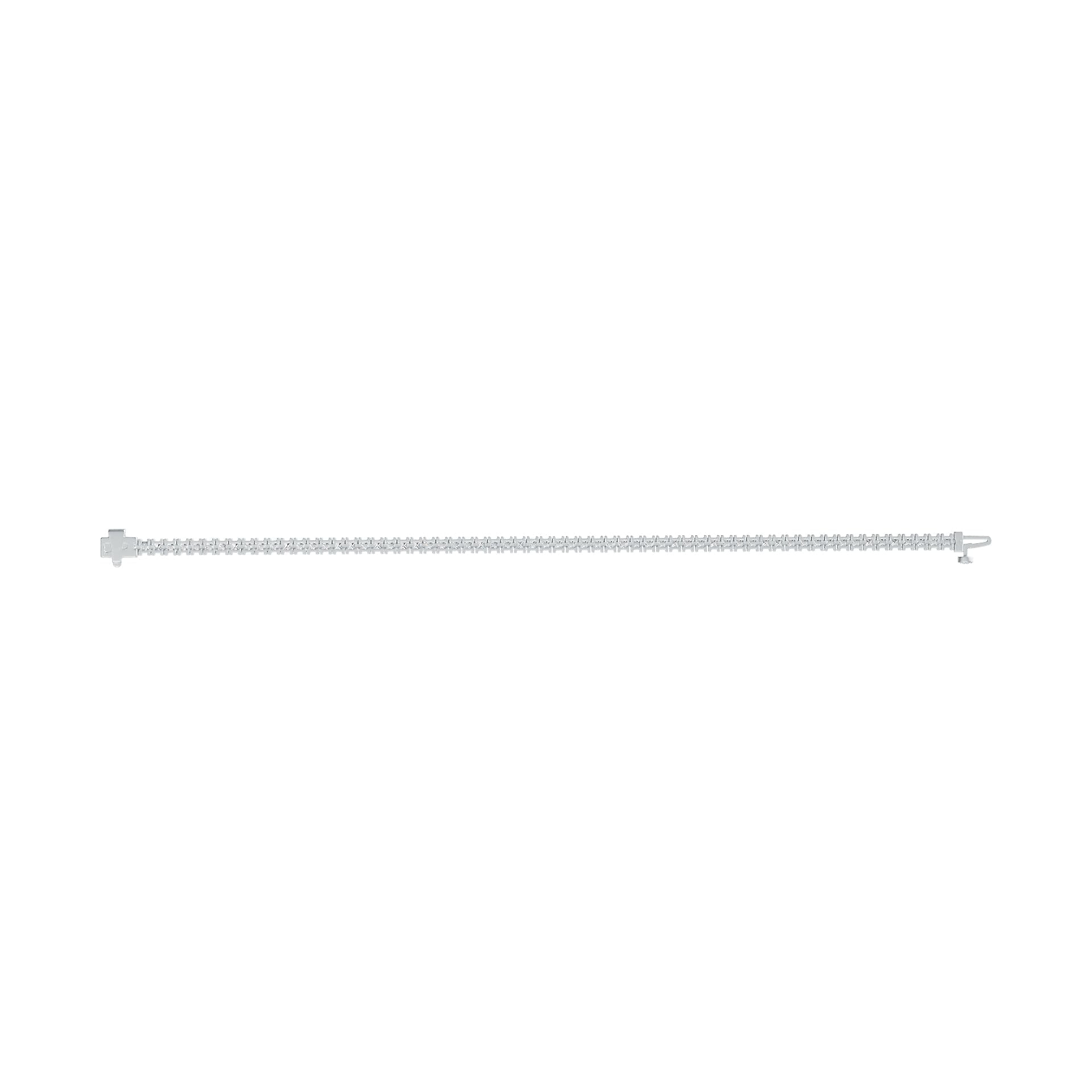 Sterling Silver Semi Mount Bracelet Setting Princess SQ 3X3mm Tennis DHJ