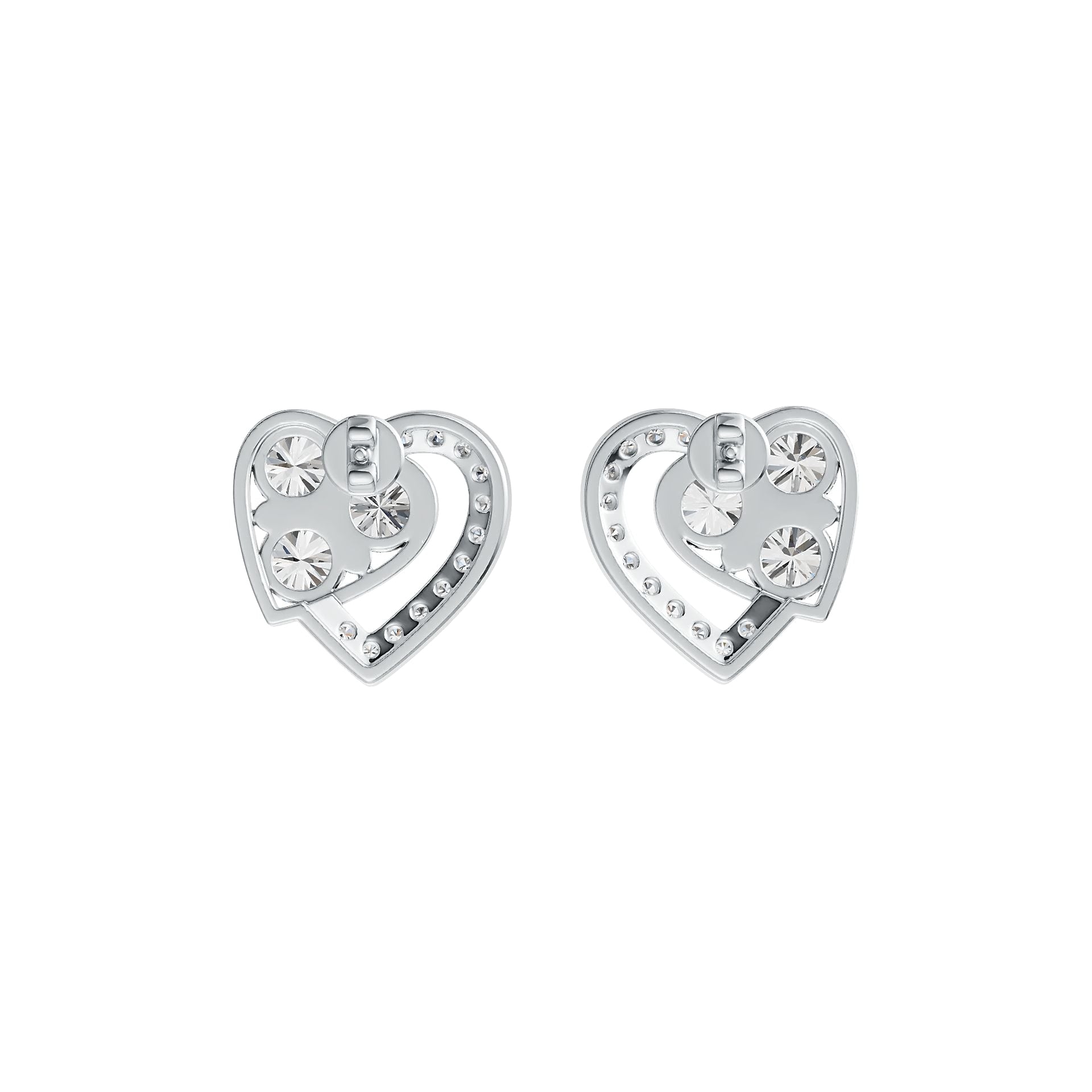 Sterling Silver Semi Mount Earrings Setting Round RD 5x5mm DHJ