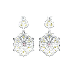 Sterling Silver Semi Mount Earrings Setting Oval OV 5X4mm PE 4X3mm DHJ