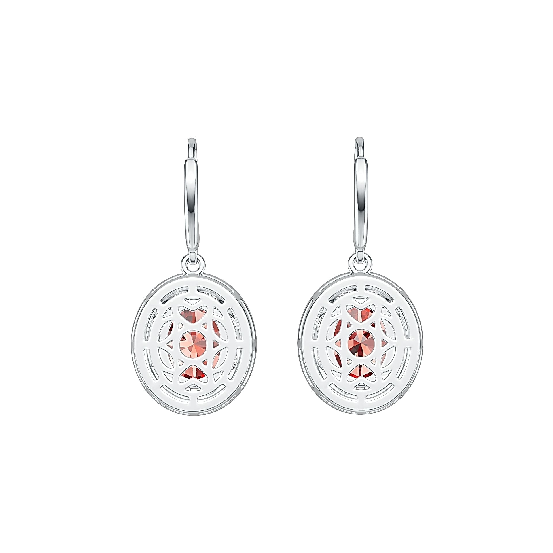 Sterling Silver Semi Mount Earrings Setting Oval OV 10X8mm MQ 4X2mm DHJ