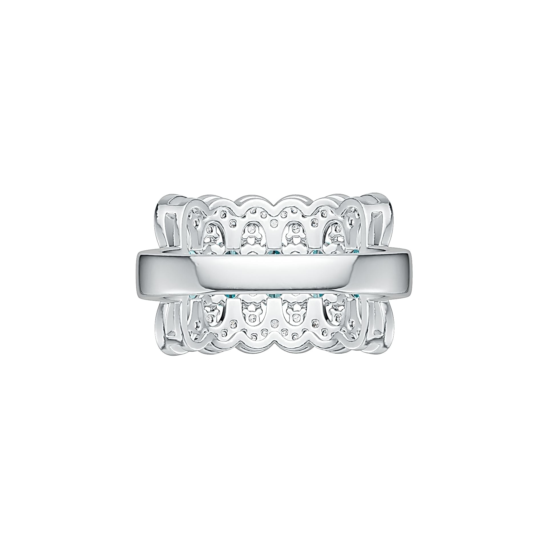 Sterling Silver Semi Mount Ring Setting Oval OV 6X4mm DHJ
