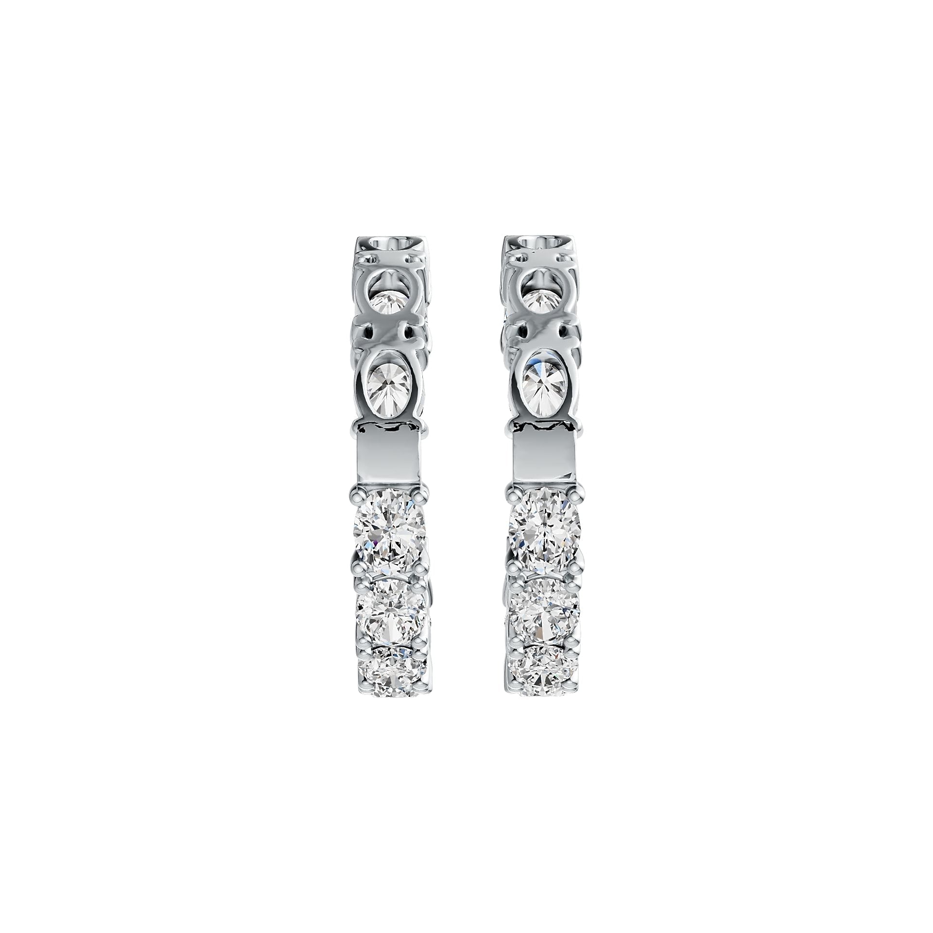 Sterling Silver Semi Mount Earrings Setting Oval OV 5X4mm DHJ
