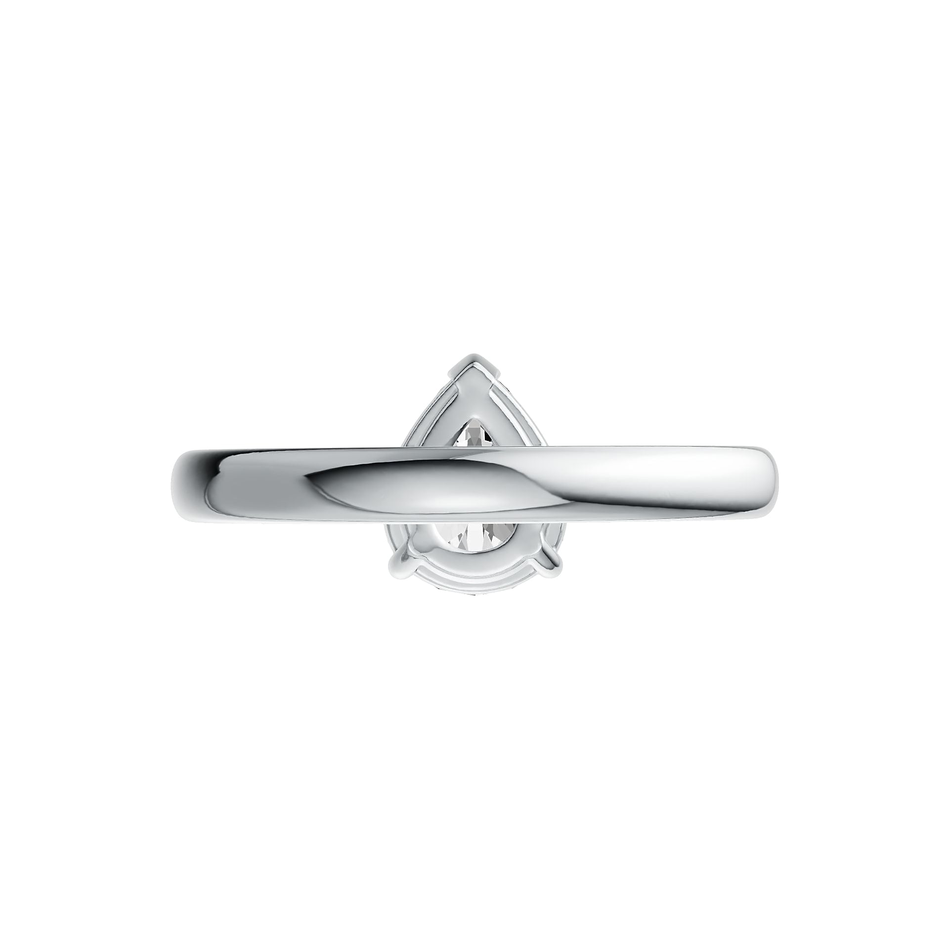 Sterling Silver Semi Mount Ring Setting Pear PE 10X8mm Solitaire DHJ