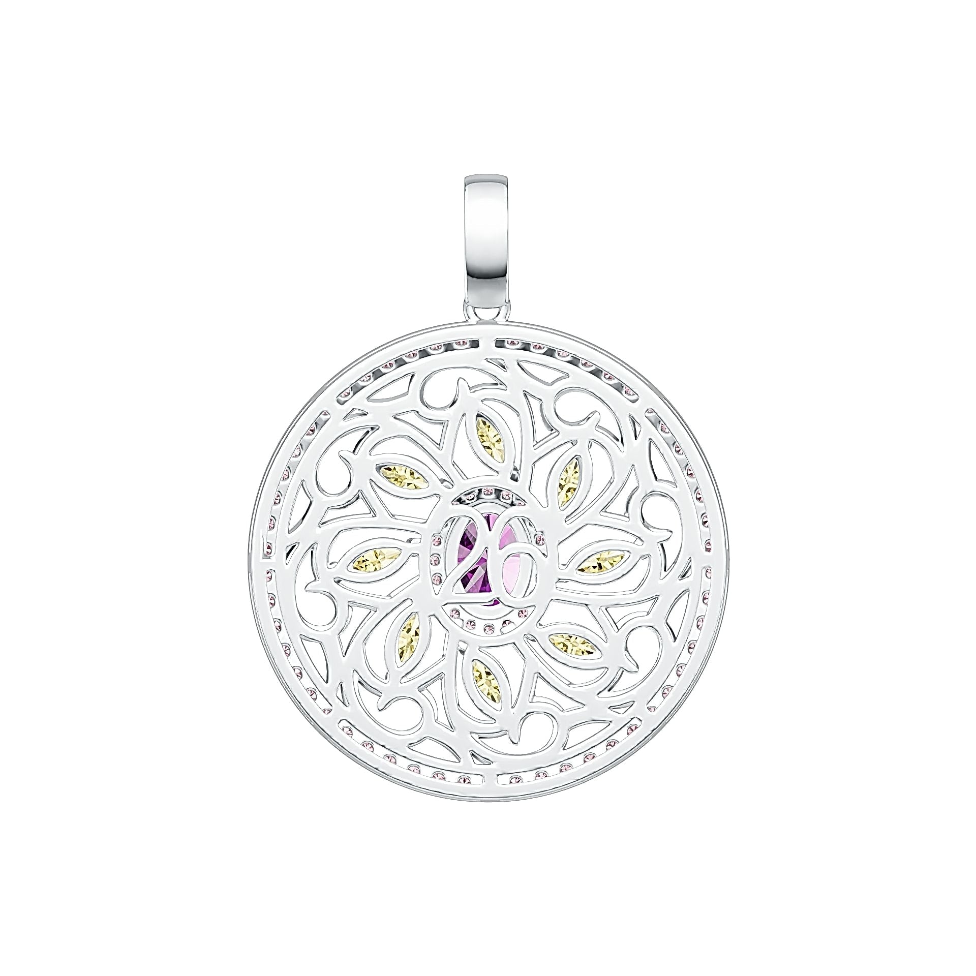 Sterling Silver Semi Mount Pendant Setting Oval OV 8X6mm MQ 5X2.5mm DHJ