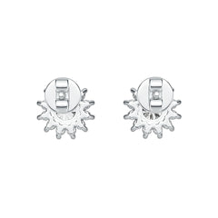 Sterling Silver Semi Mount Earrings Setting Round RD 5x5mm DHJ