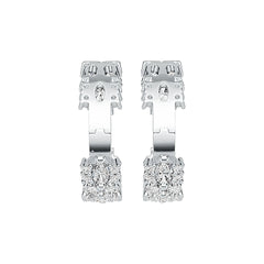 Sterling Silver Semi Mount Earrings Setting Oval OV 5X3mm - Syzjewelry
