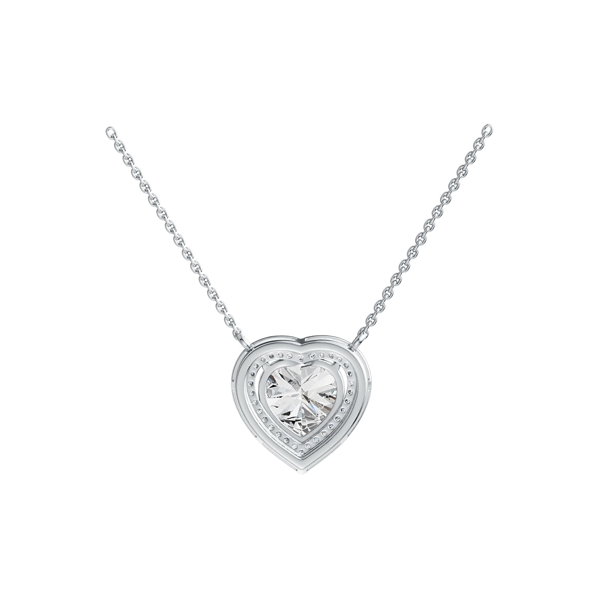 Sterling Silver Semi Mount Pendant Setting Heart HT 12X12mm DHJ