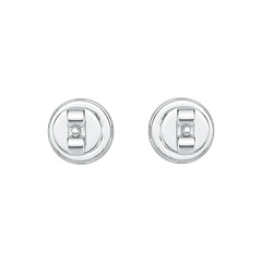 Sterling Silver Earrings Round Cluster Earrings Stud DHJ