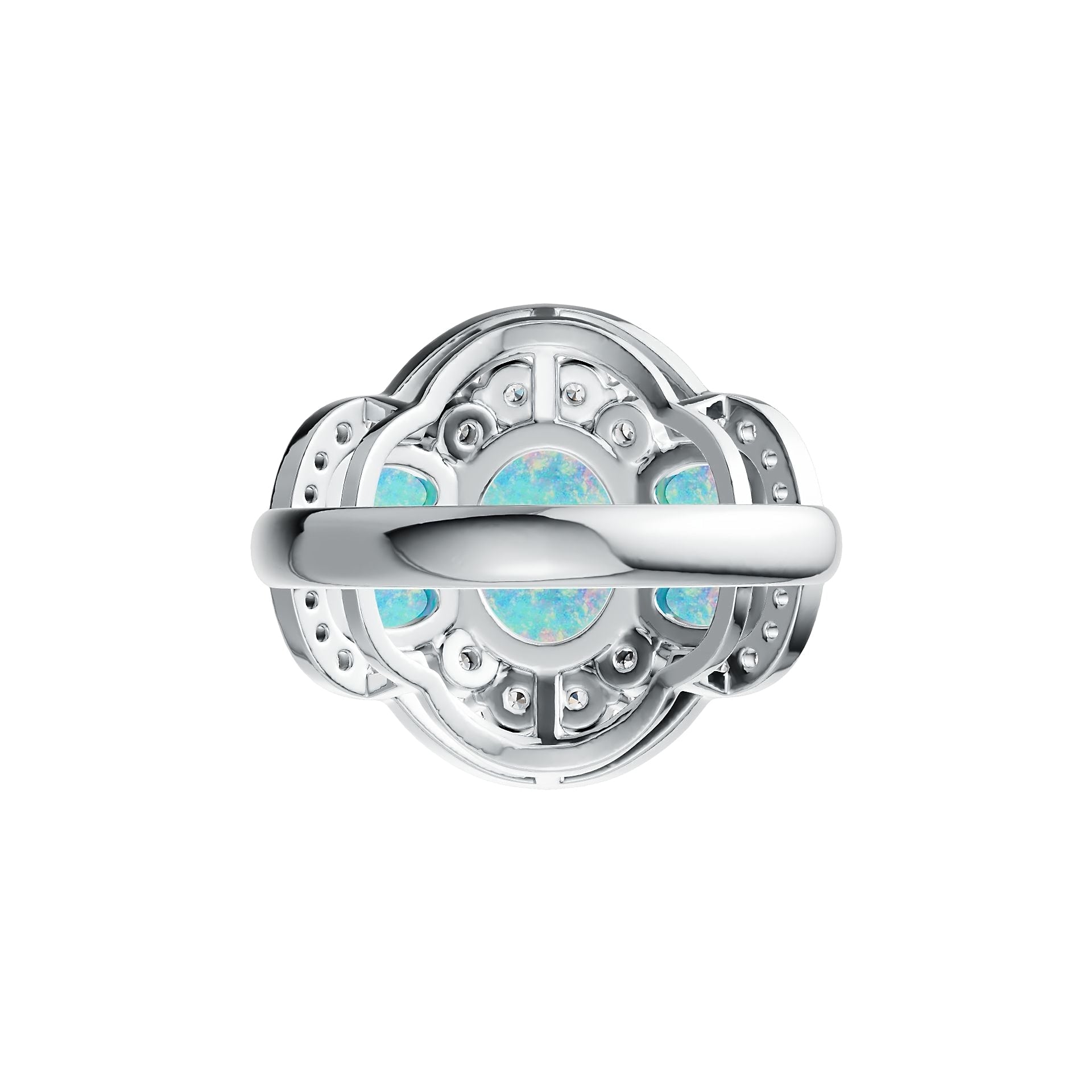 Sterling Silver Semi Mount Ring Setting Oval OV 10X8mm OV 6X4mm Cabochon DHJ