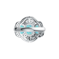 Sterling Silver Semi Mount Ring Setting Oval OV 10X8mm OV 6X4mm Cabochon DHJ