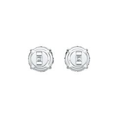 Sterling Silver Semi Mount Earrings Setting Round RD 7.5mm DHJ