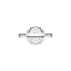 Sterling Silver Semi Mount Ring Setting Round RD 8X8mm MQ 6X3mm DHJ