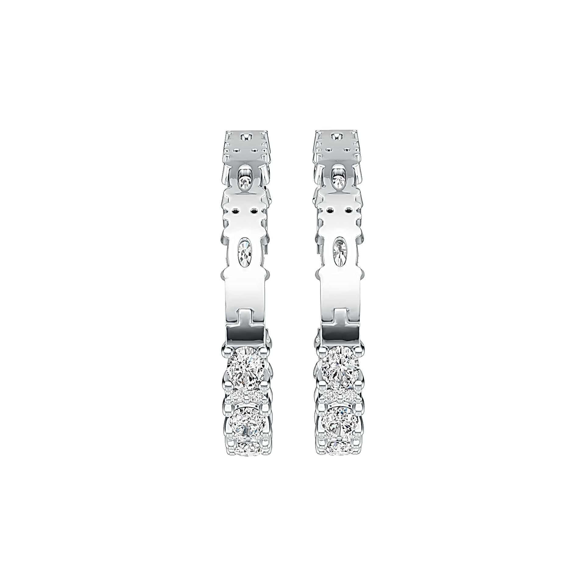 Sterling Silver Semi Mount Earrings Setting Oval OV 4X3mm DHJ