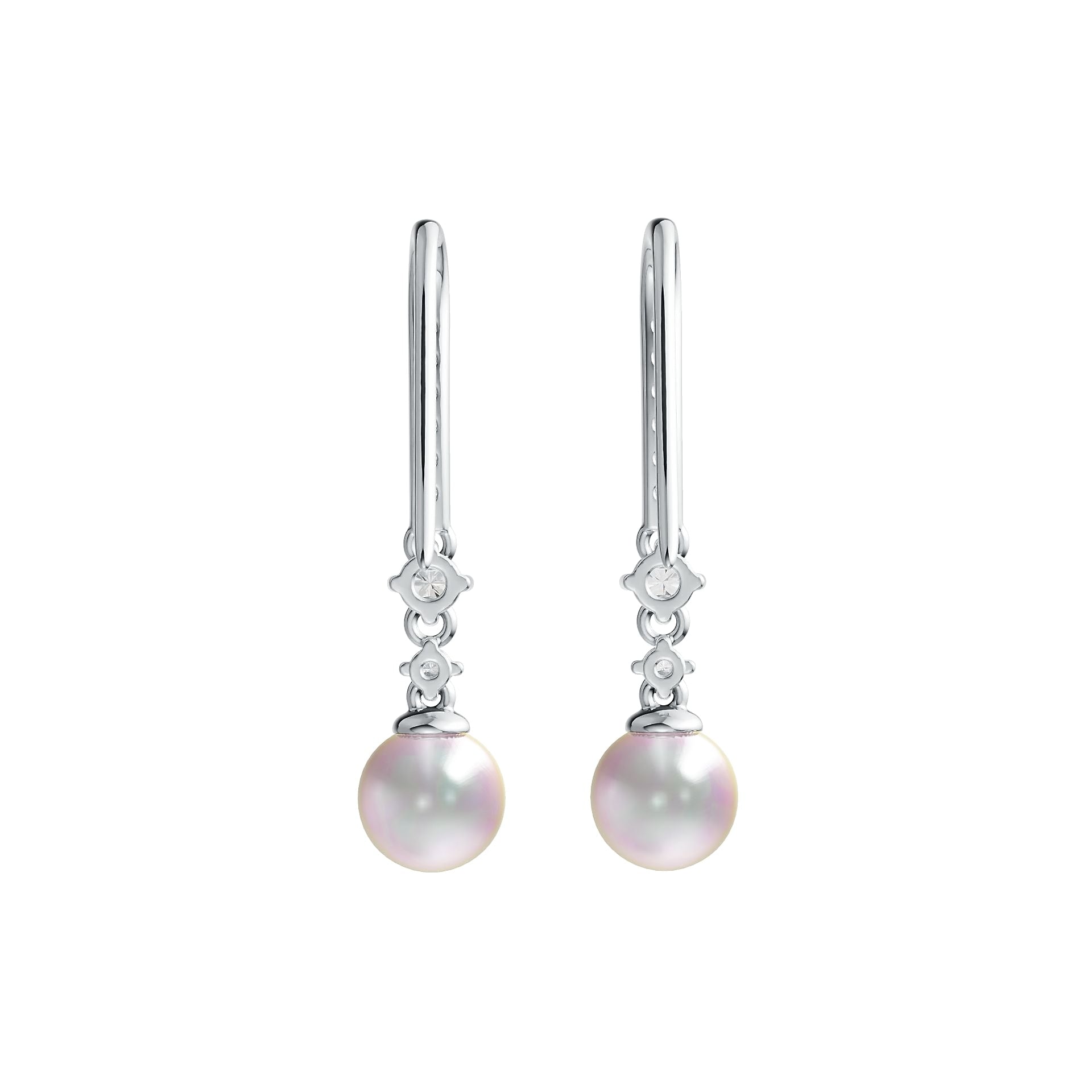Sterling Silver Semi Mount Earrings Setting Round RD 8x8mm DHJ