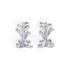 Sterling Silver Semi Mount Earrings Setting Round RD 3.5mm DHJ