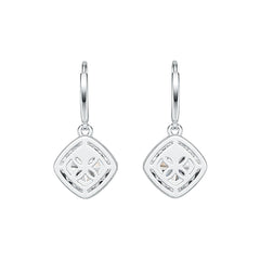 Sterling Silver Semi Mount Earrings Setting Cushion CU 8X8mm DHJ