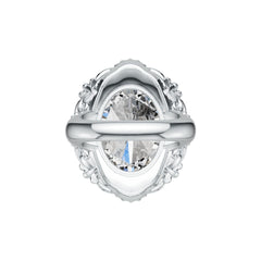 Sterling Silver Semi Mount Ring Setting Oval OV 20X15mm Cocktail Ring DHJ