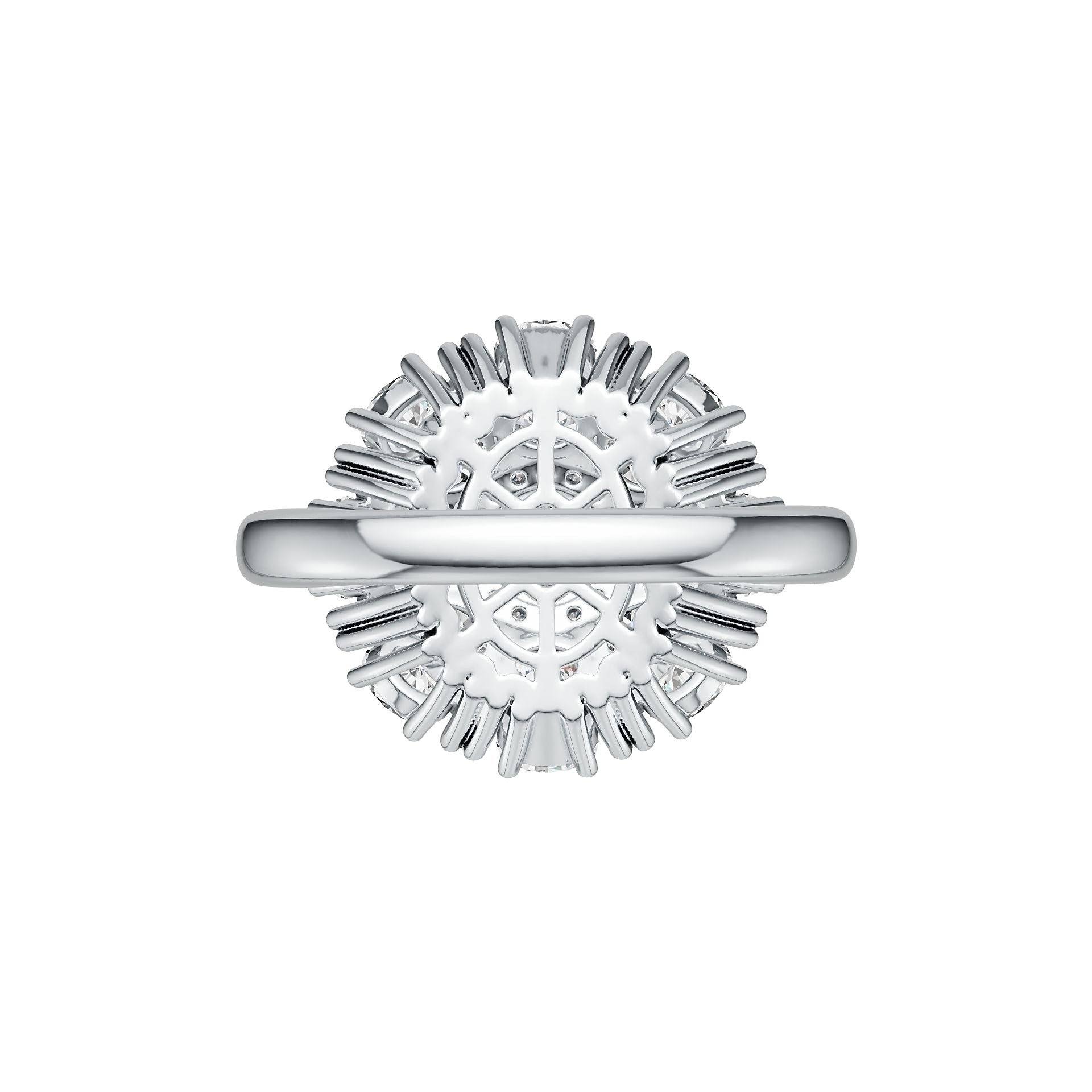 Sterling Silver Semi Mount Ring Setting Oval OV 6X4mm DHJ