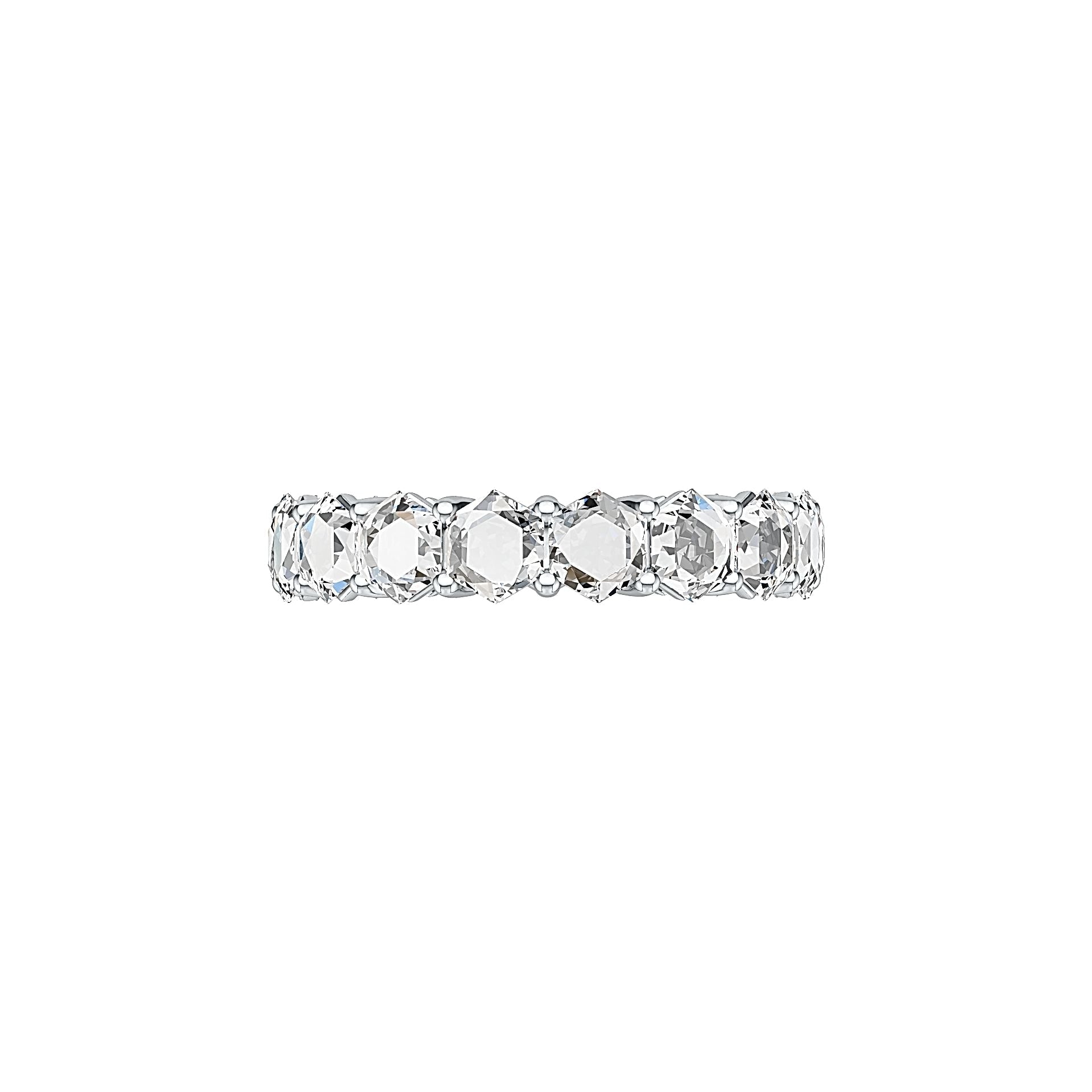Sterling Silver Semi Mount Ring Setting Round RD 4x4mm 17 Stone Ring DHJ