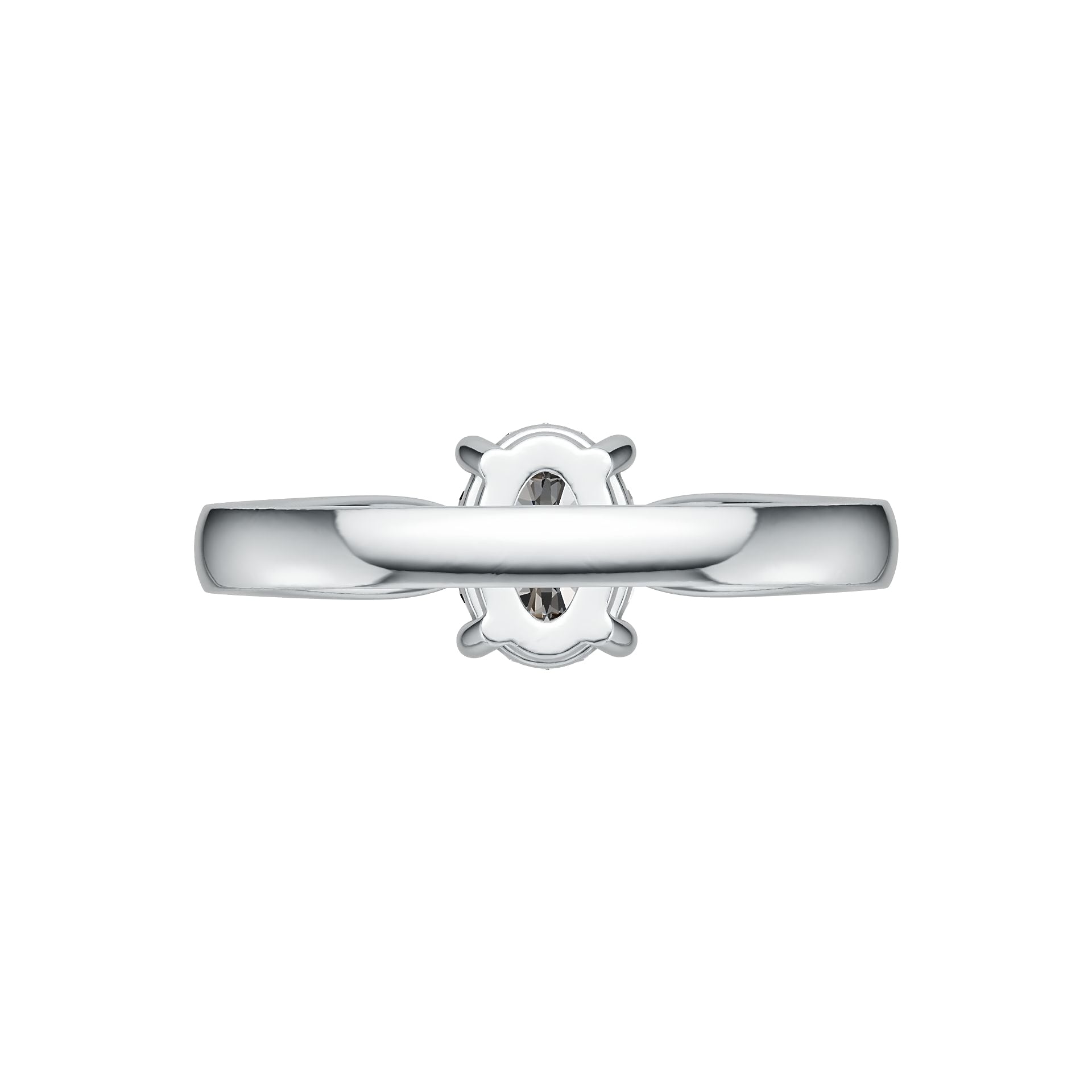 Sterling Silver Semi Mount Ring Setting Oval OV 8X6mm Solitaire DHJ