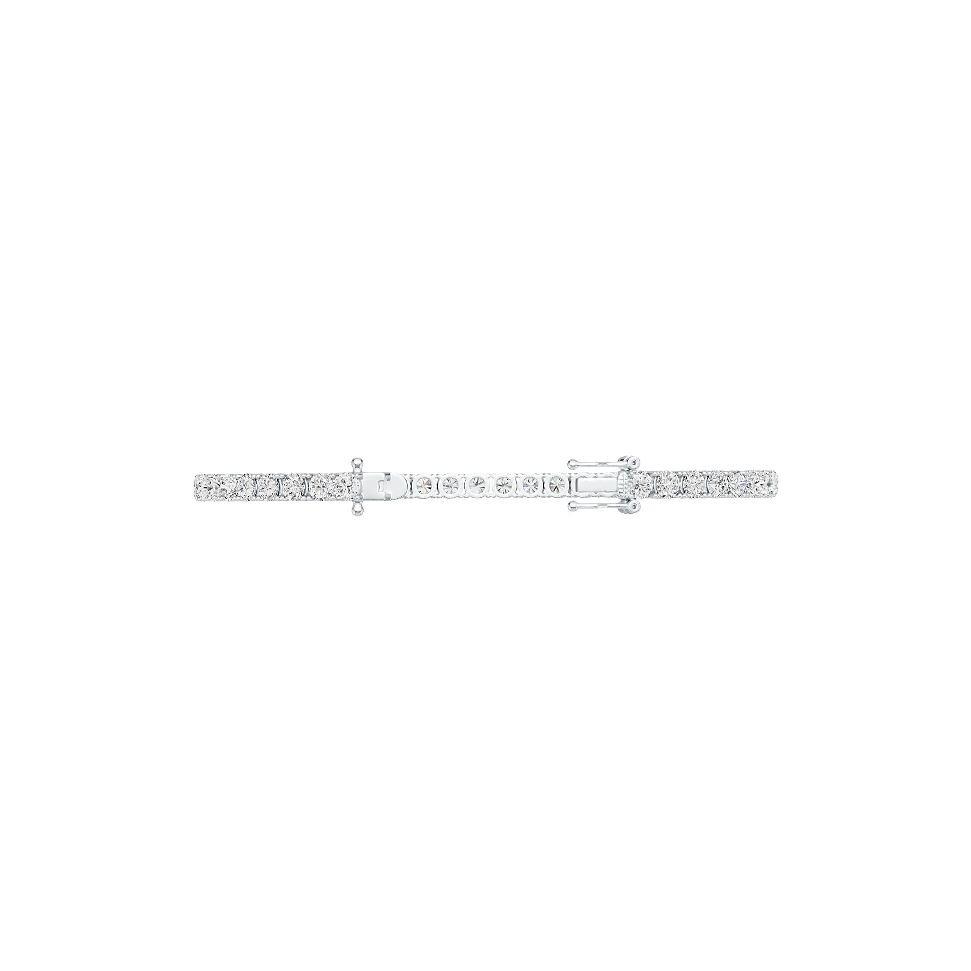 Sterling Silver Semi Mount Tennis Bracelet Setting Round RD 4x4mm Syzjewelry