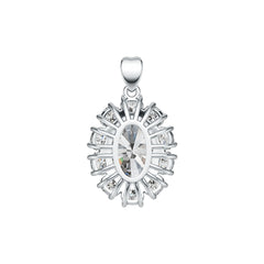 Sterling Silver Semi Mount Pendant Setting Oval OV 14X10mm DHJ