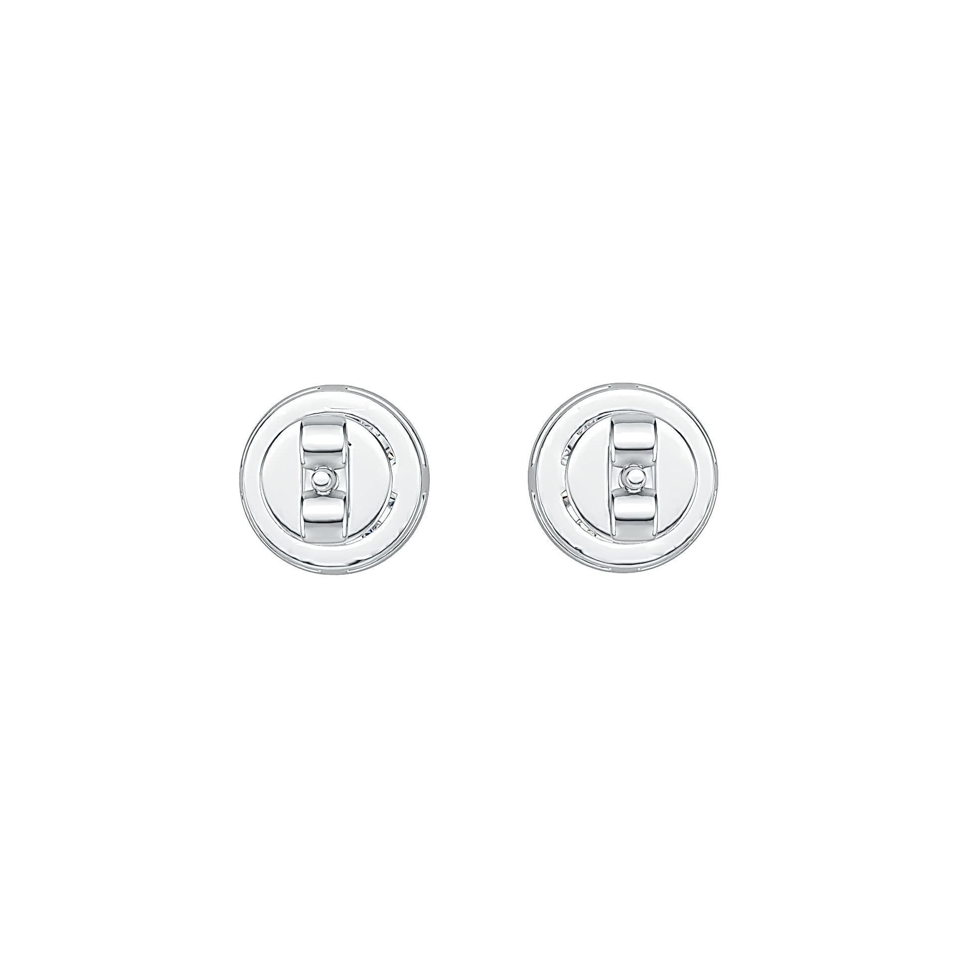 Sterling Silver Semi Mount Earrings Setting Round RD 4x4mm Stud Halo - Syzjewelry