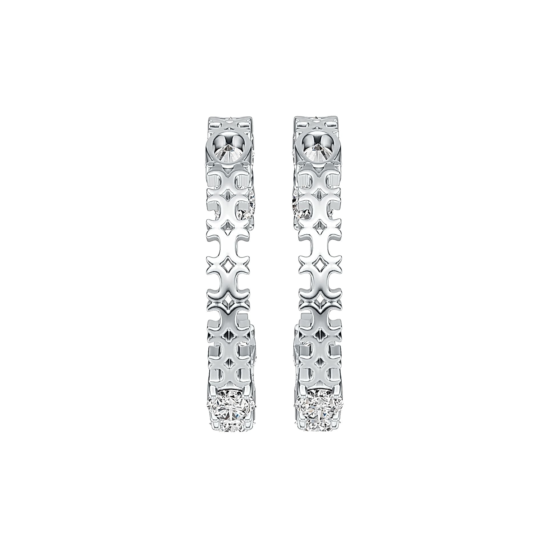 Sterling Silver Semi Mount Earrings Setting Oval OV 7X5mm Hoop DHJ