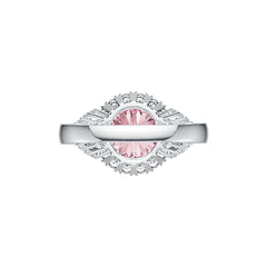 Sterling Silver Semi Mount Ring Setting Round RD 10x10mm Halo Split Shank Syzjewelry