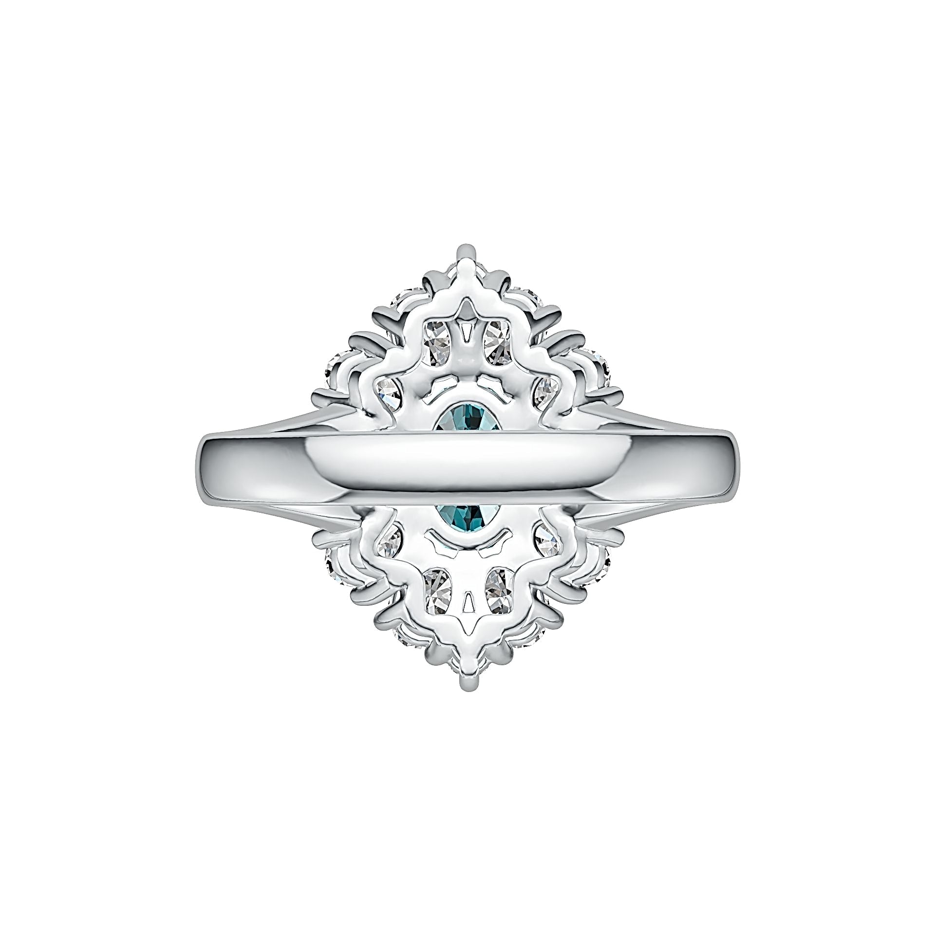Sterling Silver Semi Mount Ring Setting Oval OV 7X5mm DHJ