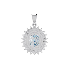 Sterling Silver Semi Mount Pendant Setting Oval OV 11X9mm Syzjewelry